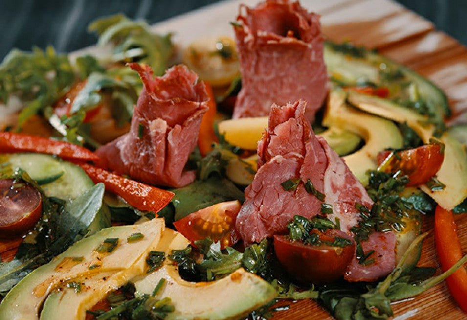 SALADE AU SMOKED MEAT PAT BBQ
