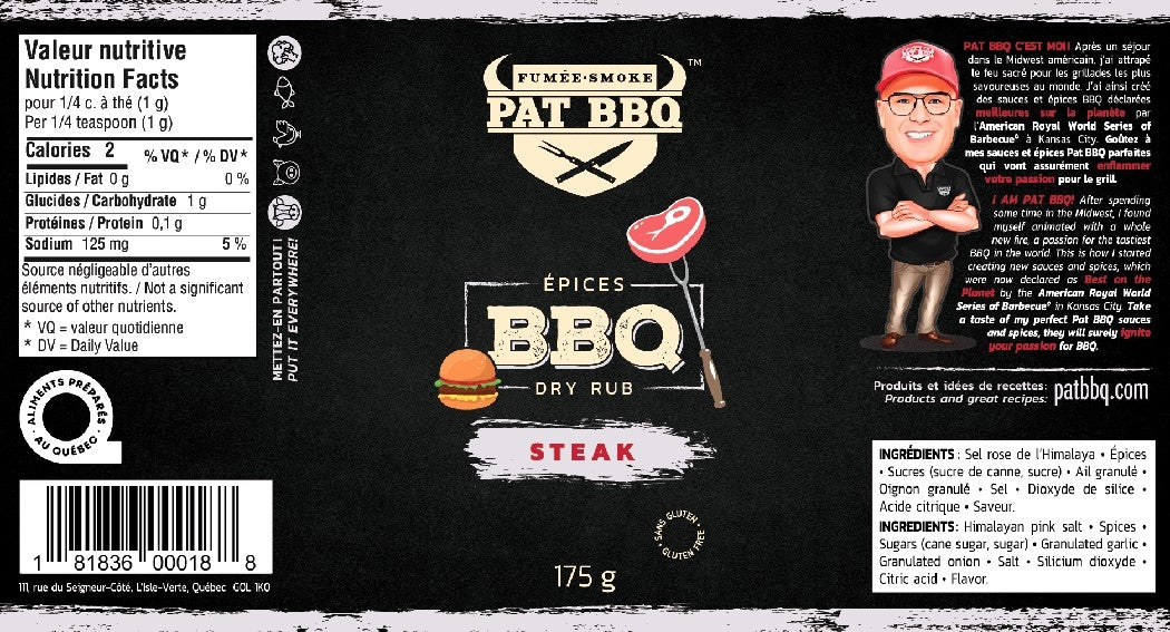 Épices Pat BBQ Steak
