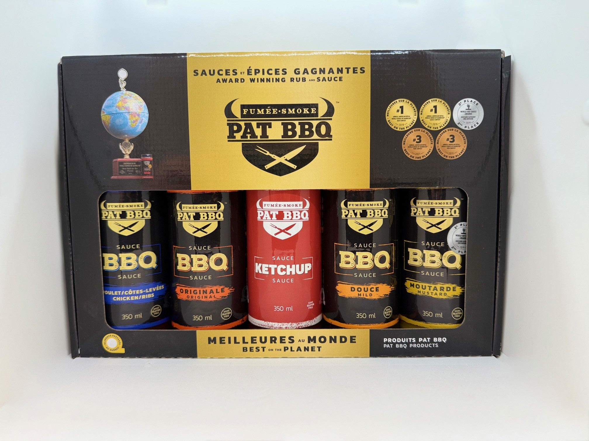 Gift Box 5 sauces (Chicken-Ribs / Original / Mustard / Ketchup / Mild )