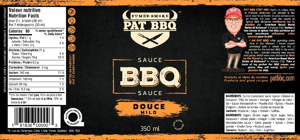 #0004# Sauce BBQ Douce350 ml